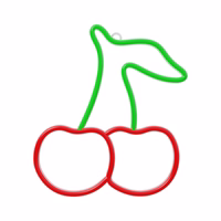 Neon LED Light CHERRY zaļš sarkans NNE23 Neolia