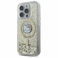 Hello Kitty Šķidrais Spīdums Fever Magnētiskais Viedtālruņa apvalks iPhone 16 Pro Max - Zelta