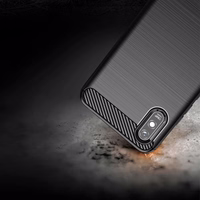 CARBON viedtālruņa apvalks XIAOMI Redmi 9A / 9AT melns
