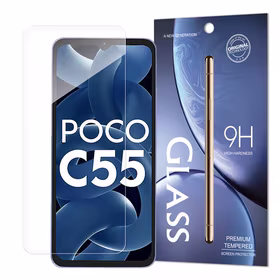 Standarta rūdītais stikls aploksne rūdītais stikls Xiaomi Redmi 11A / Poco C55 / Redmi 12C 9H