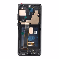 LCD ekrāns SAMSUNG S20 Ultra melns SOFT OLED ar rāmi