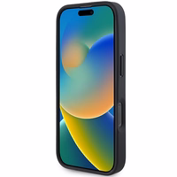 BMW M perforētā trīskrāsu līnija Magnētiskais apvalks iPhone 16 Pro - melns