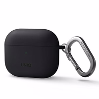 Uniq Nexo apvalks AirPods 3 + silikona ausu āķi - pelēks