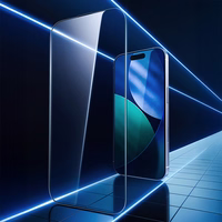 Rock Aizsargstikls HD pilna pārklājuma ar antistatisku īpašību iPhone 17 Pro Max