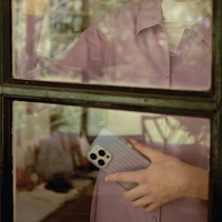 Uniq Coehl Linear viedtālruņa apvalks iPhone 14 Plus - rozā un zils