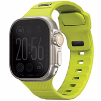 UNIQ siksniņa Stride Apple Watch Series 1/2/3/4/5/6/7/8/9/SE/SE2/Ultra/Ultra 2 42/44/45/49mm FKM gumijas laima zaļš