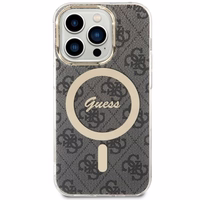 Guess 4G MagSafe viedtālruņa apvalks iPhone 14 Pro - melns