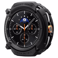 Spigen Rugged Armor pulksteņa apvalks Samsung Galaxy Watch 8 Classic 46mm - matēts melns