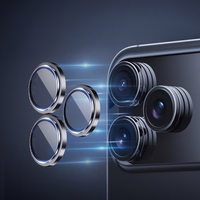 Rock Tempered stikls Pure Series Camera Lens on camera for Iphone 17 Pro/17 Pro Max (lens 3 pieces) zils