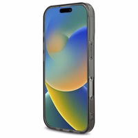Guess IML Heart viedtālruņa apvalks iPhone 16 Pro - melns