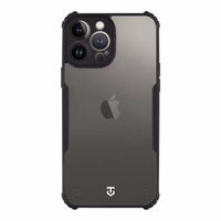 Tactical Quantum Stealth Maciņš for Apple iPhone 13 Pro Max Caurspīdīgs/Melns