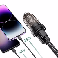 Tech-Protect CC45W automašīnas lādētājs USB-C PD 45W / USB-A QC 3.0 - melns