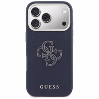 Guess FW sveķu logotipa korpuss iPhone 17 Pro Max - Zils