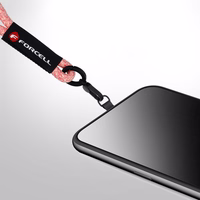 FORCELL F-DESIGN R10X40 rokas telefona siksniņa ar regulējamu garumu (maks. 20cm cilpā) rozā balta