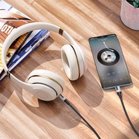 Borofone kabelis AUX BL19 Creator - jack 3,5mm uz Type C - 1 metrs balts