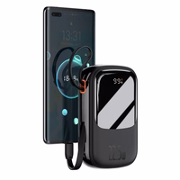 Baseus portatīvais lādētājs 20000mAh Qpow Pro - USB + Type C - PD 22,5W ar Type C kabeli (PPQD060301) melna