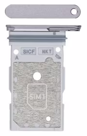 SIM card holder Samsung S931 S25/S936 S25 Plus Dual Sudrabs Shadow original (service pack)