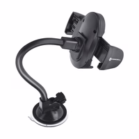 FORCELL F-GRIP Oval 27 cm auto turētājs vējstiklam / paneļim / ventilācijas atverei melns