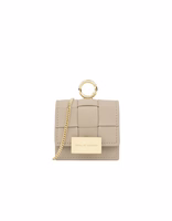 Ideal of Sweden Braided Mini AirPods somiņa Light Camel