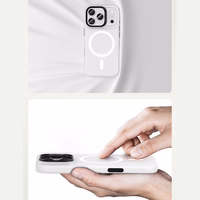 Benks magnētiskais Lucid Armor viedtālruņa apvalks (0068) Iphone 17 Air balts (ar kameras vadības pogu)