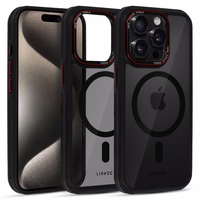Liavec Hybrid MagSafe viedtālruņa apvalks iPhone 15 Pro Max pelēks