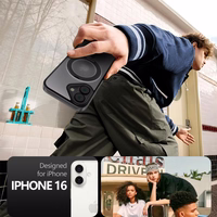 Tech-Protect MagRing Magnētiskais viedtālruņa apvalks iPhone 16 - caurspīdīgs