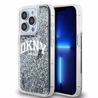 DKNY DKHCP15LLBNAEK iPhone 15 Pro6.1" melns maciņš Liquid Glitter Big Logo