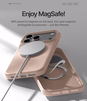 Korpuss Mercury Pure Magsafe Silicon Case Apple iPhone 17 Pro Max rozā smilšu krāsā