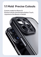 Rock Guard Touch Matte sērijas viedtālruņa apvalks Iphone 15 Plus balts