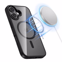 Tech-Protect MagMat Magnētiskais viedtālruņa apvalks iPhone 17 - Caurspīdīgs melns