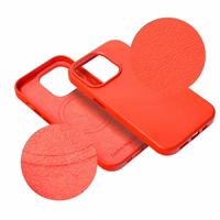 LEATHER MAG COVER viedtālruņa apvalks SAMSUNG S25 PLUS sarkans