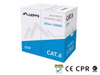 LANBERG CABLE UTP CAT.6 305M WIRE CU GRAY