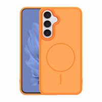 Frame Thin Mag maciņš for Samsung Galaxy S25 oranžs