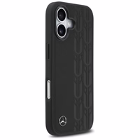 Mercedes Ādas Laurel Lapu Magnētiskais Viedtālruņa apvalks iPhone 17 - Melns