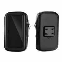 Motocikla turētājs mobilajam telefonam ūdensizturīgs ar rāvējslēdzēju (5,5" - 6,3") melns