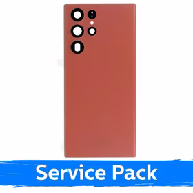 Aizmugurējais vāks saderīgs ar Samsung S908 S22 Ultra / Sarkans / (Service Pack)