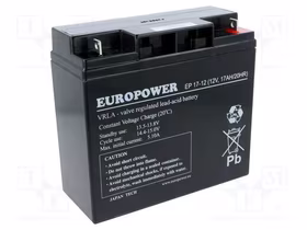 Akumulators 12V 17Ah VRLA EP17-12 Europower EMU