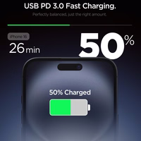 Spigen Essential EE201EU USB-C 20W sienas lādētājs - Balts