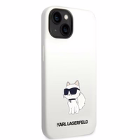 Karl Lagerfeld KLHMP14MSNCHBCH iPhone 14 Plus 6.7" balts silikona viedtālruņa apvalks Choupette, magnētiskais (MagSafe)