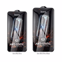 HOCO rūdītais HD aizsargstikls Anti-static (komplekts 25in1) – vairāku iepakojumu, paredzēts iPhone 15 Pro Max (G10)