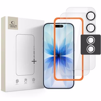 Tech-Protect Easy Set+ 3gab grūdināta stikla aizsargs iPhone 17 - caurspīdīgs