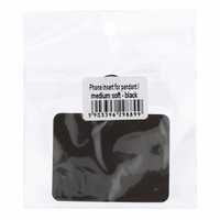 Ieliktnis tālrunim kulonam / vidēji mīksts - melns