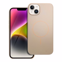 Spīdīgs magnētiskais apvalks saderīgs ar MagSafe IPHONE 14 PLUS tuksneša zelta