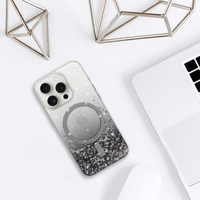 Tel Protect Moonlite Magnētiskais viedtālruņa apvalks Iphone 14 Pro Max melns caurspīdīgs