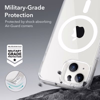 ESR Classic Hybrid Halolock viedtālruņa apvalks iPhone 13 / iPhone 14 ar MagSafe - skaidrs