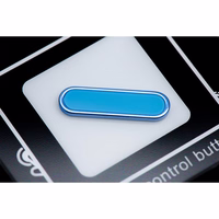 Viedtālruņa apvalks (m) Camera Control ar aktīvu pogu, piemērots IPHONE 16 sērijas gadījumam Drop Glue / Clear Mag Cover zils (m)