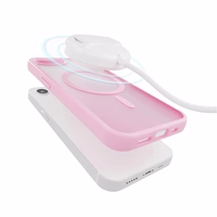 Puro TPU viedtālruņa apvalks "GRADIENT" ar magnētisko un gradienta efektu iPhone 16E, rozā