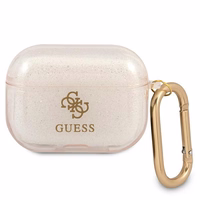 Guess GUAPUCG4GD AirPods Pro apvalks zelta/zelta Glitter kolekcija