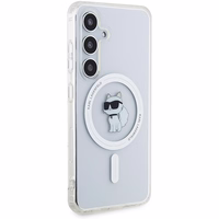 Karl Lagerfeld IML Choupette magnētiskais viedtālruņa apvalks Samsung Galaxy S24 - caurspīdīgs