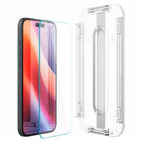 Spigen Glas.tR EZ Fit rūdītais aizsargstikls iPhone 15 / 16 – 2 gab.